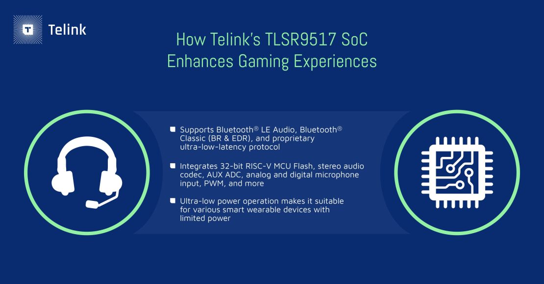 Gaming-compatible features of Telink TLSR9517 SoC